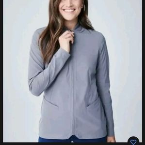 Medelita scrub jacket kinetic grey xs extra small